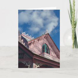 Blue Sky Pink Roofline - Martha's Vineyard Karte