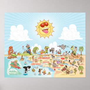 Blue Sky Poster aus Südkalifornien