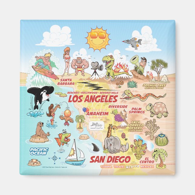 Blue Sky SoCal Magnet (Vorne)