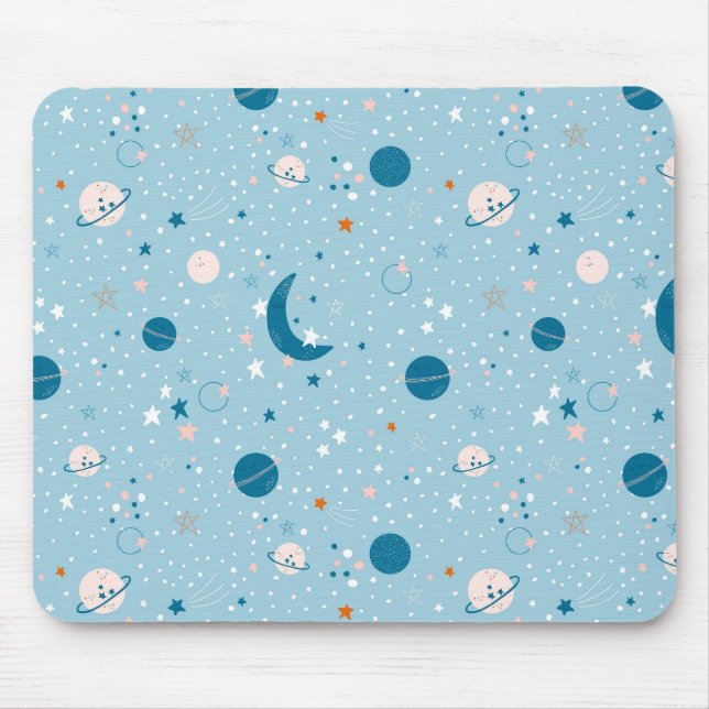Blue Sky & Space Pattern Mousepad (Vorne)