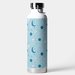 Blue Sky & Space Pattern Trinkflasche