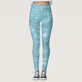 Blue Sky Sparkle Leggings