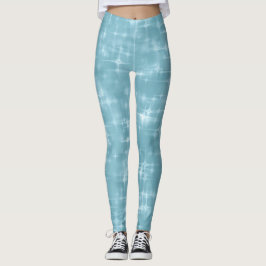 Blue Sky Sparkle Leggings