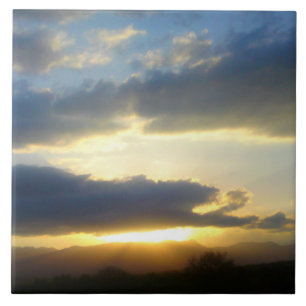 Blue Sky Sunset Tile Fliese