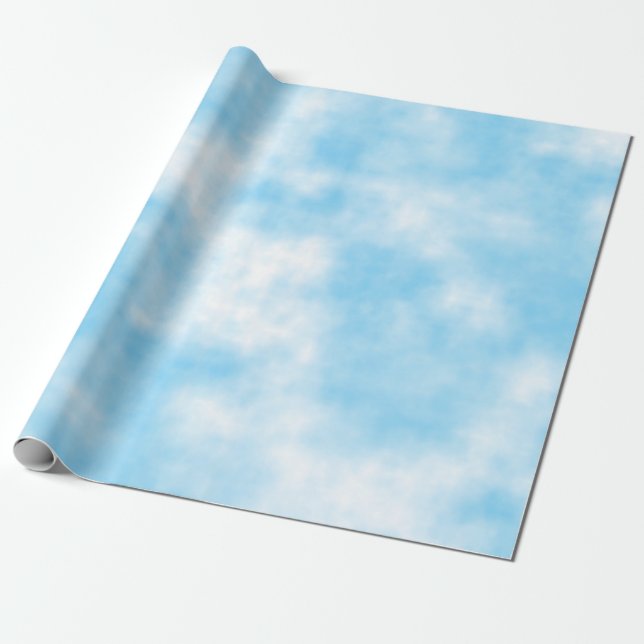 Blue Sky und Cloud Art Custom Geschenkpapier (Ungerollt)