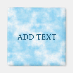 Blue Sky und Cloud Art Custom Magnet
