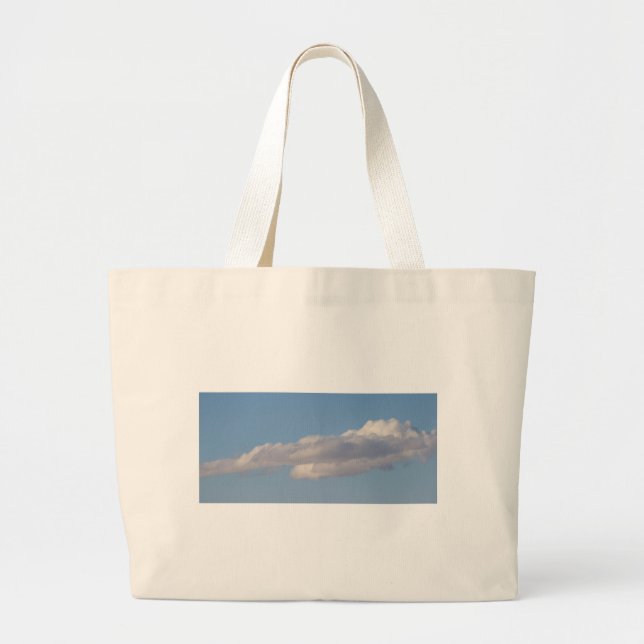 Blue SKY UND CLOUDS JUMBO TASCHE (Vorne)