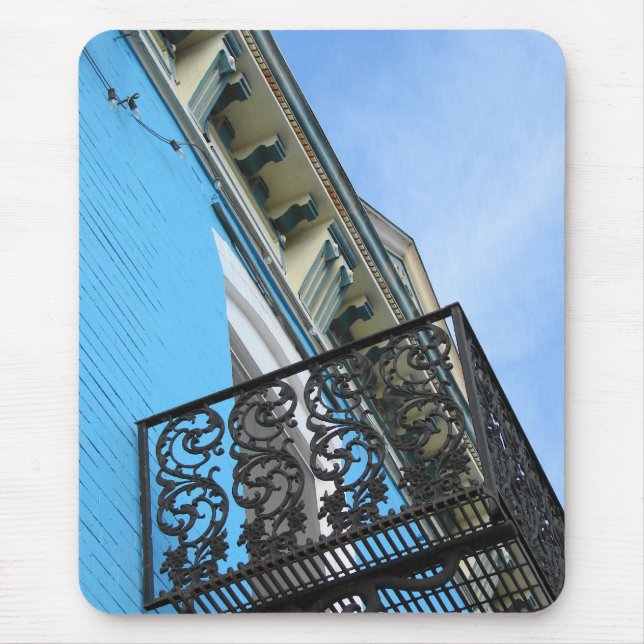 Blue Sky und Gebäude Mousepad (Vorne)