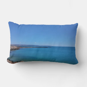Blue Sky und Ocean Landscape Throw Kissen