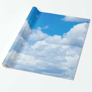 Blue Sky Wolken Hintergrund Himmelskörper Himmels Geschenkpapier