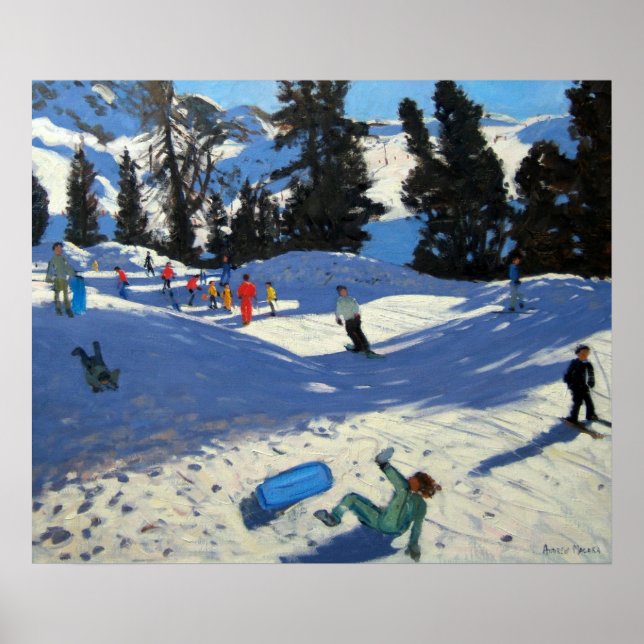 Blue Sledge Belle Plagne Poster (Vorne)