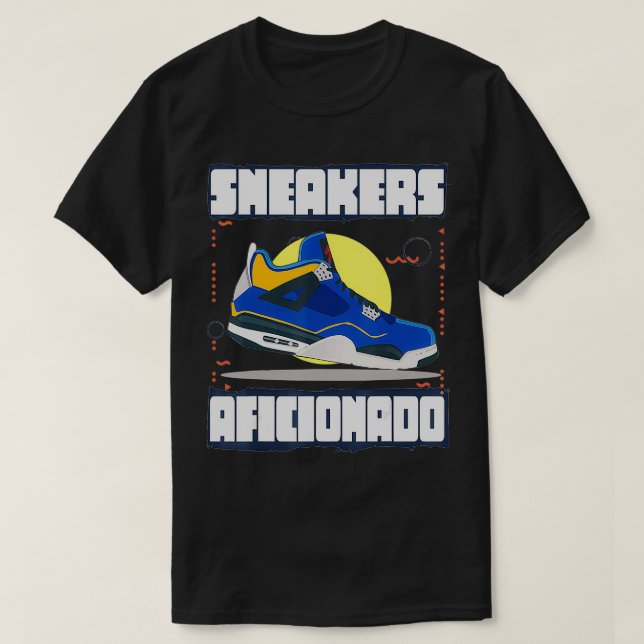 Blue Sneakers Aficionado T-Shirt (Design vorne)