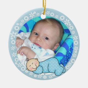 Blue Snowflake Baby 1. Weihnachtsschmuck