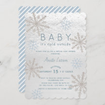 Blue Snowflake Baby seine kalte Virtual Baby Dusch