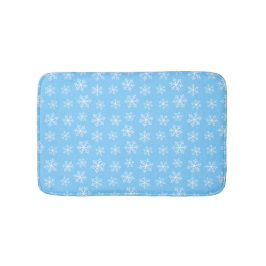 Blue Snowflake Bath Mat Badematte