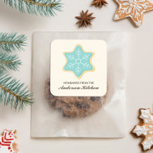 Blue Snowflake Cookie