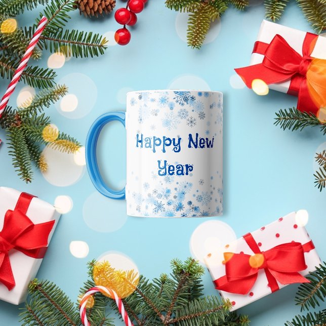 Blue Snowflake Eis Coffee Tasse (Von Creator hochgeladen)