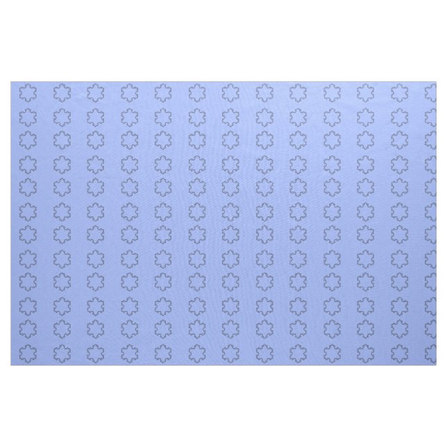 Blue Snowflake - Fraktal Image Stoff (Yard (91,4 cm))