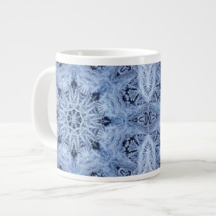 Blue Snowflake Jumbo Tasse