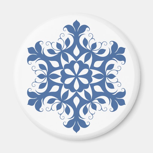 Blue Snowflake Magnet (Vorne)