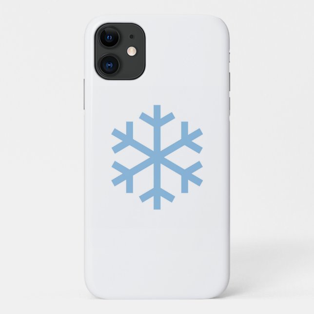 Blue Snowflake Weihnachten iPhone 11 Fall Case-Mate iPhone Hülle (Rückseite)