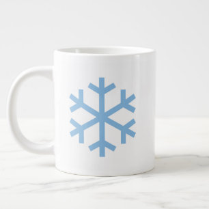 Blue Snowflake Weihnachts Riesenkaffee Tasse