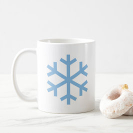 Blue Snowflake Weihnachtskaffee Tasse