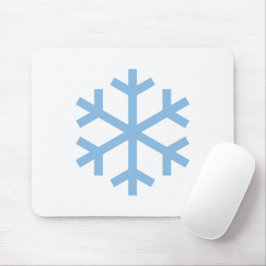 Blue Snowflake Weihnachtsmäuse Pad Mousepad