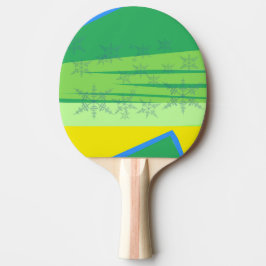 Blue Snowflakes on the Sunrise Mountain Tischtennis Schläger