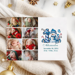 Blue Snowman 8 Foto Weihnachten