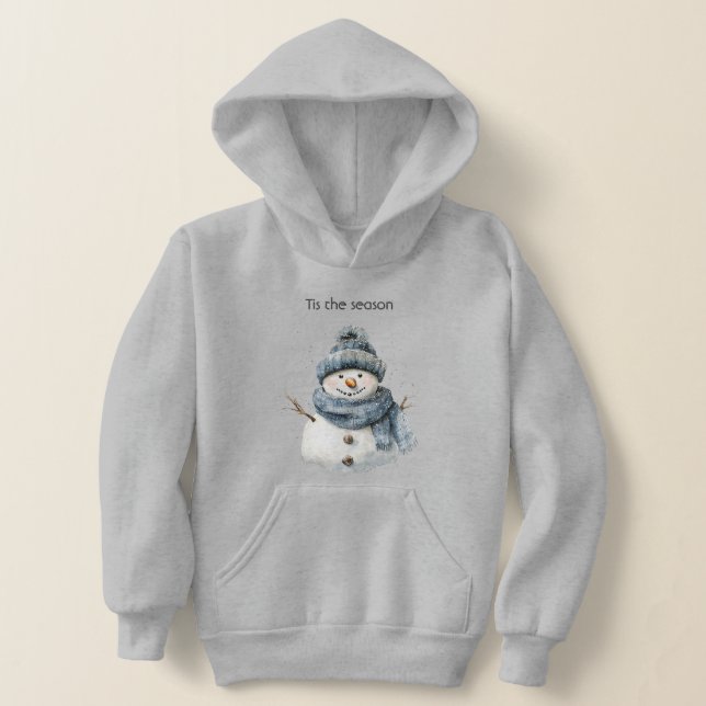 Blue Snowman Christmas Hoodie (Ablage )