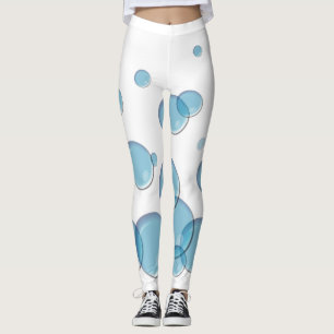 Blue Soap Bubbles Leggings