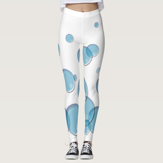 Blue Soap Bubbles Leggings (Vorderseite)