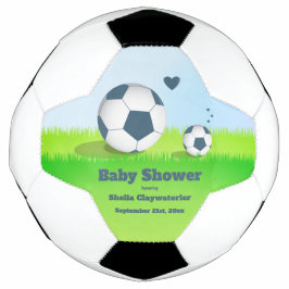 Blue Soccer Baby Dusche | Fußballball Fußball