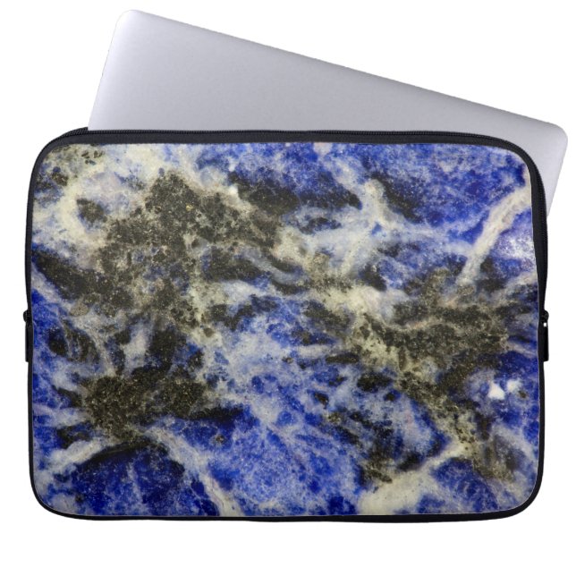 Blue Sodalite Laptopschutzhülle (Vorderseite)