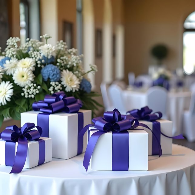 Blue Solid Color #160BC4 Satinband (Blue Solid Color #160BC4 Satin Ribbon.)