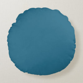 Blue Solid Color, Cushion Simple, Modern Rundes Kissen