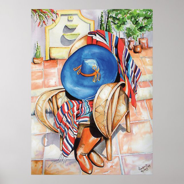 Blue Sombrero Poster (Vorne)