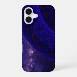 Blue Space Donuts Geometric iPhone 16 Case iPhone 16 Hülle