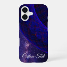 Blue Space Donuts Geometric iPhone 16 Case