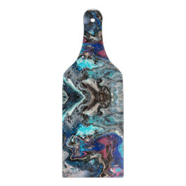 Blue space pouring schneidebrett