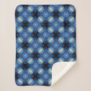Blue Spacey Geometric Sherpadecke