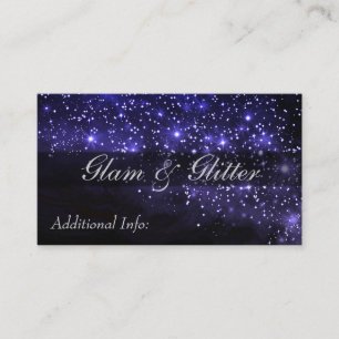 Blue Sparkle Business Card Visitenkarte