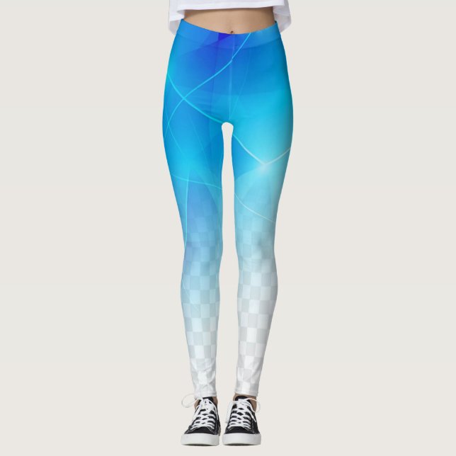 Blue Sparkle Leggings (Vorderseite)