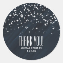 Blue & Sparkle Stars Eleganter Glamour