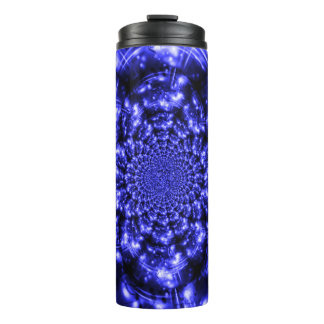 Blue Sparkling Lights Thermosbecher