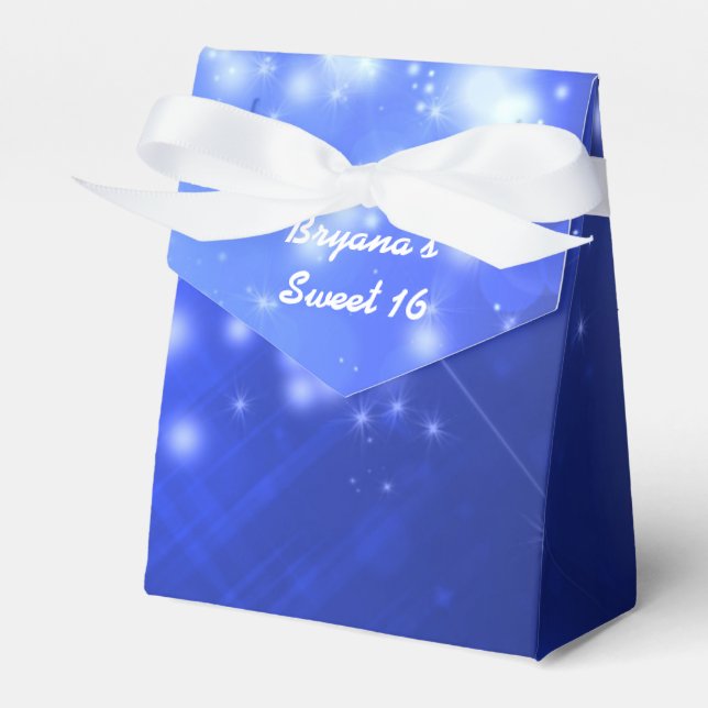 Blue Sparkor Glam Club Gastgeschenk Box Geschenkschachtel (Vorderseite)