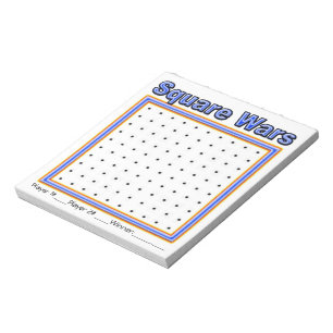 Blue Speck Dot Game Notepad Notizblock