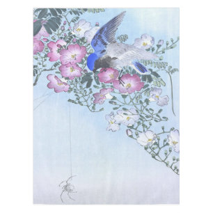 Blue Spider Bird Blume Print   Spider Lovers Tischdecke