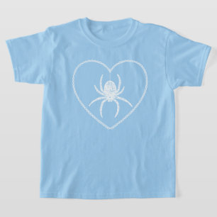 Blue Spider Heart T - Shirt
